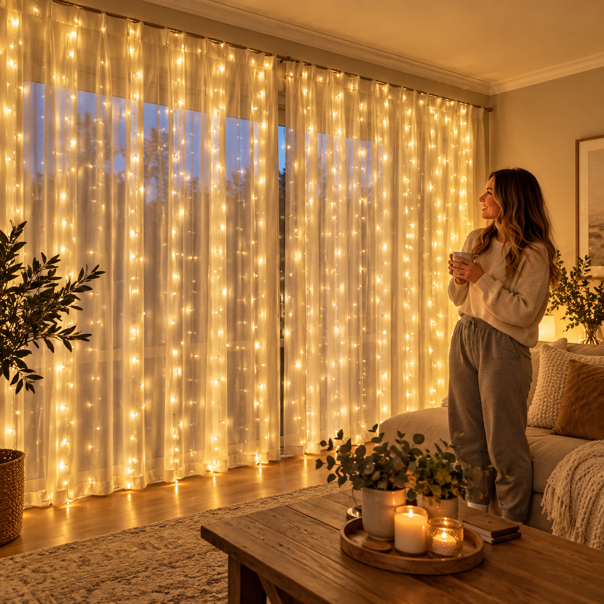 Make the whole room feel like Christmas.
